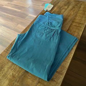 Prana Teal Crop Pant NWT